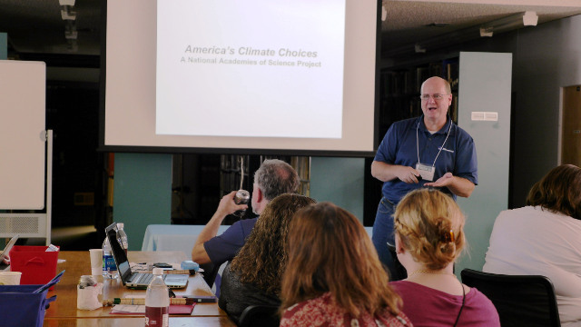 Dr. Kevin Kloesel discussing climate varability